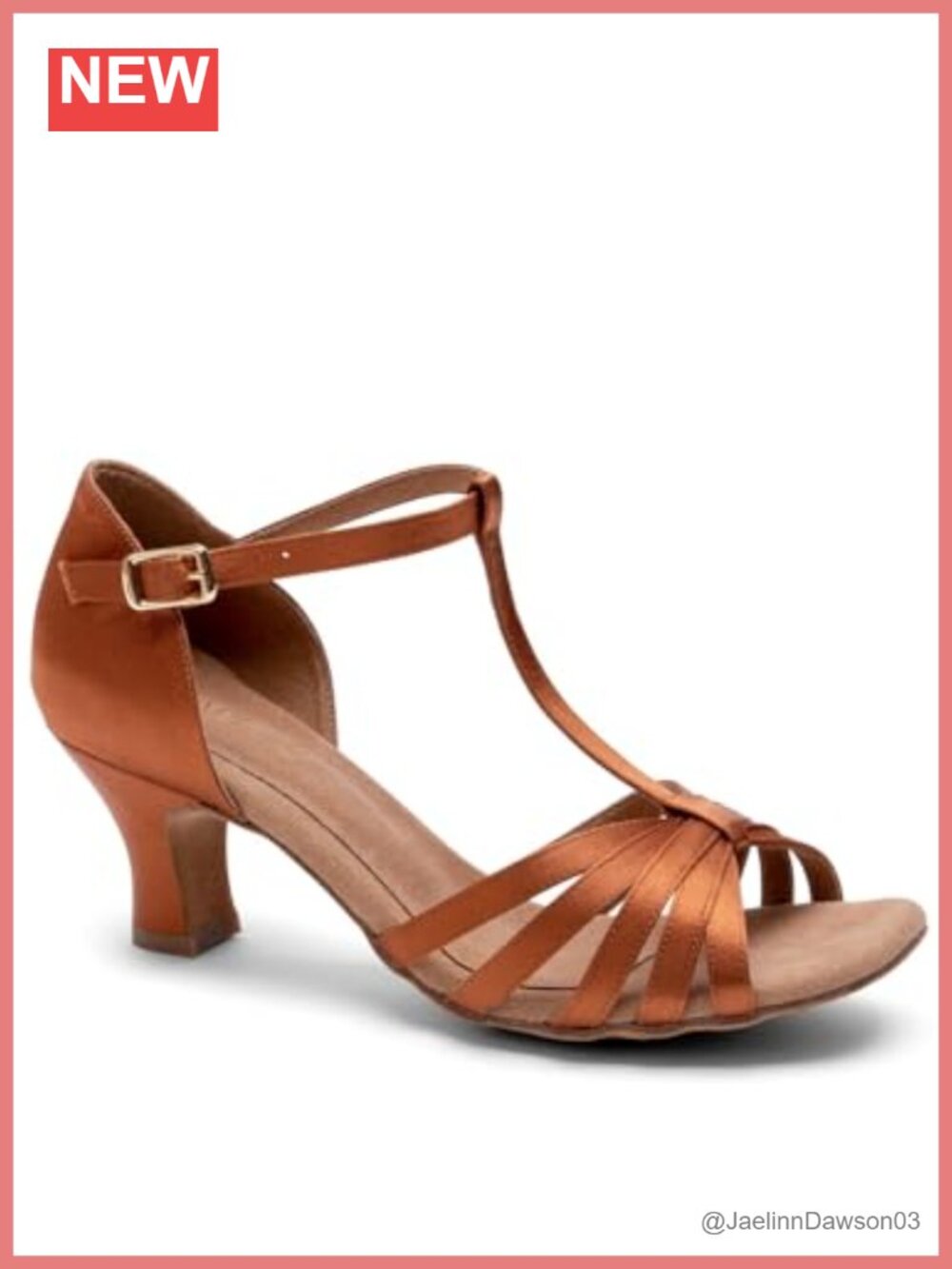 Women's Ballroom Dance Shoes, Italian Satin, Suede Sole, 2" Heel
